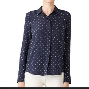 Vince Navy Blue Button Down Shirt